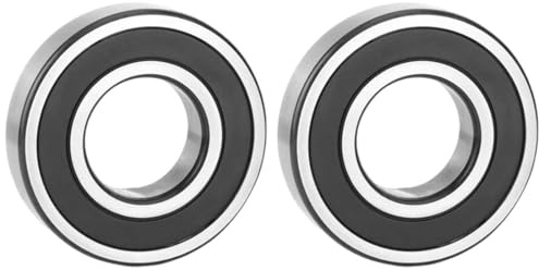 2 Stück Kugellager 6204-RS, rillenkugellager mit doppelter Gummidichtung für DIY, Drehbänke, Motoren, 3D-Drucker, Fräsmaschinen