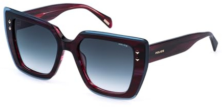 Police SPLR98 0P60 VIOLA/ROSSO STRIATO LUCIDO 54/19/140 Damen Sonnenbrillen