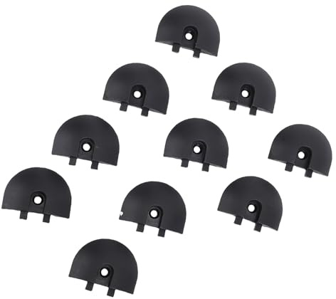 ERYUE Angled End Caps for L Track Rails, High Grade Plastic, Suitable for Truck Bed Trailer Cargo Control Pickup RV ATV, Easily Installed at Both Ends, Prevent Dust and Debris, Smooth