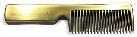 niavida Peigne à mèches avec manche doré mat 14 cm