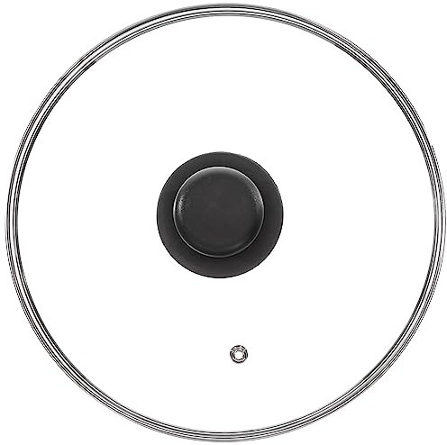 Coperchio universale, padella e pentola, vetro, bordo alluminio, 26 cm