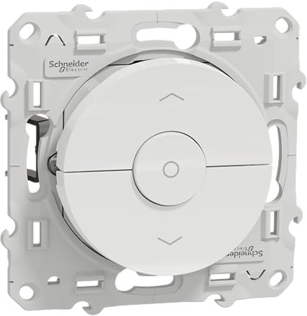 Schneider Electric - Odace, interrupteur volet-roulant Blanc 3 boutons montée/descente/stop à griffes - S525208