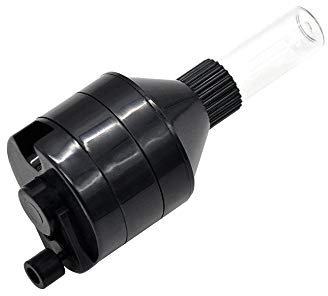 Molinillo manual para polvo manual con embudo y botella de cristal Powder Spice Grinder