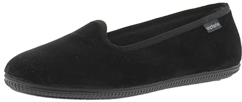 victoria Bailarinas Oda Terciopelo & Ribete Al Tono 1049114 para Mujer Negro 37