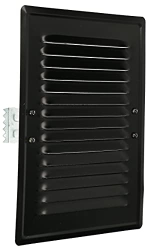 KOTARBAU® Rejilla de ventilación 165 x 230 mm de Metal Rejilla de Escape de Aire Negra con Malla mosquitera