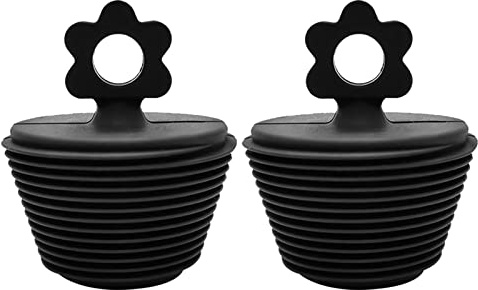 Jatour Badewannenstöpsel | Badewannenstöpsel - 2er-Pack -Silikon-Badewannen-Küchen-Abflussstopfen für Küchen-Badewannen-Abflüsse mit Blumenform-Griff