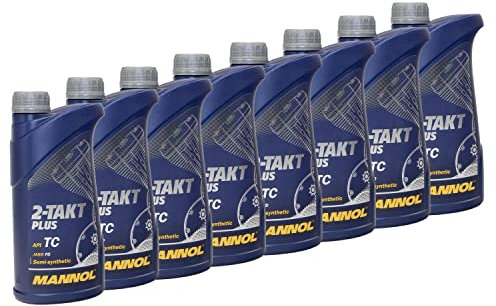 Motoröl Gemisch Öl MANNOL 2-Takt Plus API TC 8 X 1 Liter