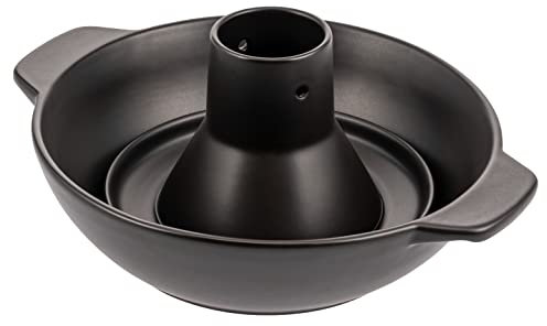 bremermann 2in1-Set Hähnchenbräter mit Aromapfanne, Geflügelhalter aus Steingut, Hähnchengriller