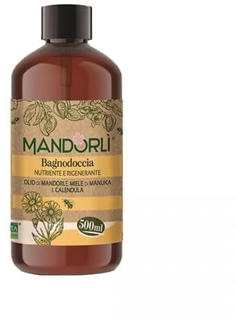 MANDORLI BAGNODOCCIA OLIO DI MANDORLE, MIELE DI MANUKA E CALENDULA 500ML