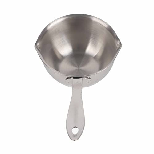 Edelstahl-Mini-Butterwärmer-Topf, Milchwärmer-Topf, Kleiner Kochtopf mit Langem Hitzebeständigem Griff, Milchpfannen-Kochgeschirr für Induktions-Elektro-Gasherde (200ml)