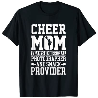 Cheerleading Mom Inoffizieller Fotograf Snack Provider T-Shirt