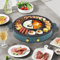 BAOSHISHAN Hot Pot Grill Grill électrique 2 en 1 avec Hot Pot 42cm BBQ Grill intérieur antiadhésif Double contrôle de température pour 3-4 personnes 1800W