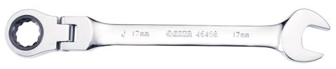 SATA Llave combinada de carraca articulada de 8 mm, 145 mm, ST46421 (carraca flexible)