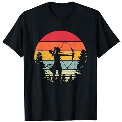Bogenschießen Bogenschütze Arrows Vintage Bogensport Archery T-Shirt