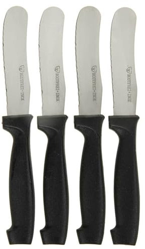 SIDCO Brötchenmesser 4 x Frühstücksmesser Küchenmesser Bukelmesser Tomatenmesser