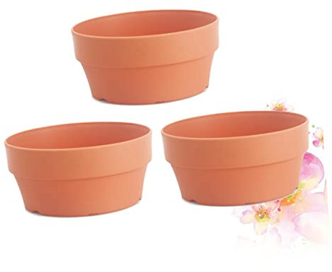 BESPORTBLE Wohnkultur 3st Runder Blumentopf Dekoration Garten Blumentopf Beginnend Terrakottatöpfe Anzucht Übertöpfe Mini-Pflanzen Tisch-pflanztopf Blumentopf Aus Keramik Anlage Drinnen Das