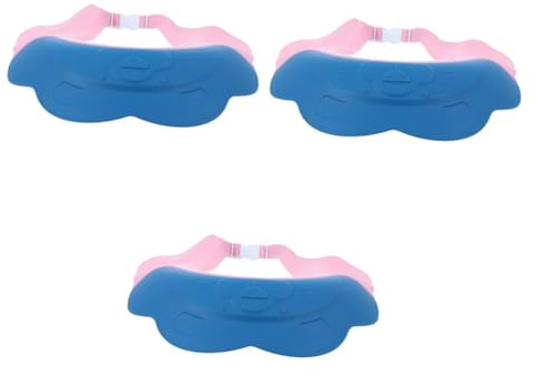 Abaodam 3stücke Kids Shampoo Schutzhaube Verstellbare Duschhaube Für Mädchen Schützt Augen Und Ohren Beim Waschen Leicht Langlebig Und Für Baden Und Haarwaschen