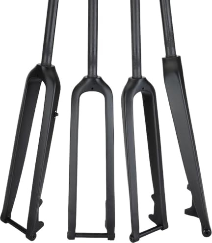 Fourche Vtt Fourche avant rigide en Fiber de carbone for vélo de montagne, 1 pièce, adaptée aux roues de 26 pouces, 27,5 pouces, 29 pouces, axe traversant 15mm x 100mm Fourches Pour VéLo ( Color : WHI