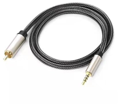 Luochahaishi Câble audio vidéo numérique coaxial HDTV stéréo Spdif RCA vers prise jack mâle 3,5 mm pour récepteur stéréo, haut-parleurs, projecteur 1,5 m