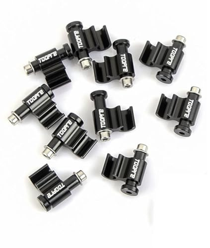 HOUSON 10 PCS Bicycle Oil Hose Fixed, Bicycle Oil Tube Fixed Seat Wire Trap Conversion Seat Adapter Brake Line Holder for Mountain Bike Brake Cable