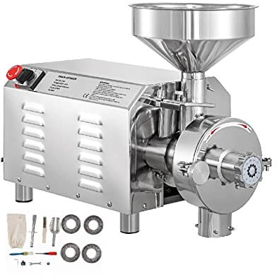 Molinillo de granos eléctrico 50KG 2200W Máquina de molienda comercial for grano seco Soja Maíz Especias Hierba Café Grano Trigo Arroz