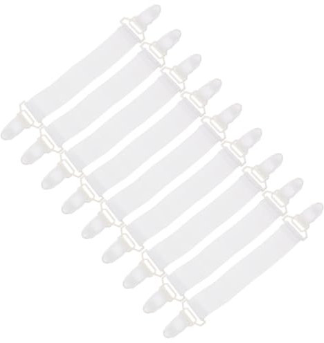 Generic 16pcs Bed Sheet Clips Adjustable Straps Elastic Bed Sheet Holders for Secure Mattress Covers Non-slip Design for Bedding Organization