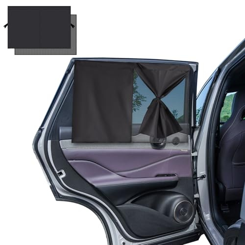 2 Stück Sonnenschutz Auto Baby UV-Schutz: Magnetisch Auto Kinder