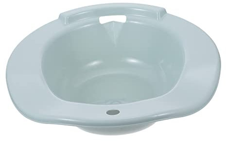 FRCOLOR Sitz Bath Basin for Postpartum Women Blue Women Private Parts Squat Basin for Personal Hygiene and Recovery