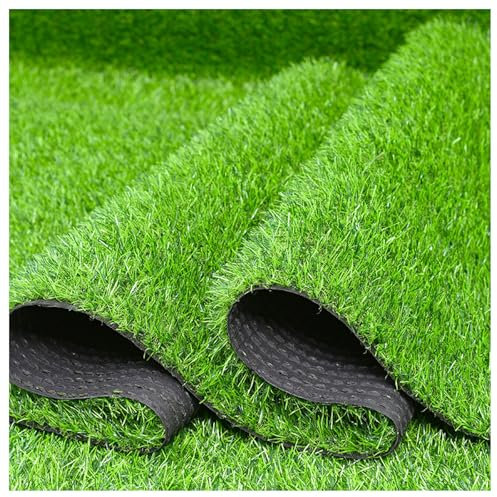 Kunstrasenteppich, Kunstrasen 25 Mm Höhe, Rasenteppich, Kunstrasen Balkon Teppich Wasserfest, Outdoor Teppich,Wetterfest Rollrasen Grasmatte, Für Balkon, Terrasse, Garten,(Size:50 x 400 cm,Color:grün)