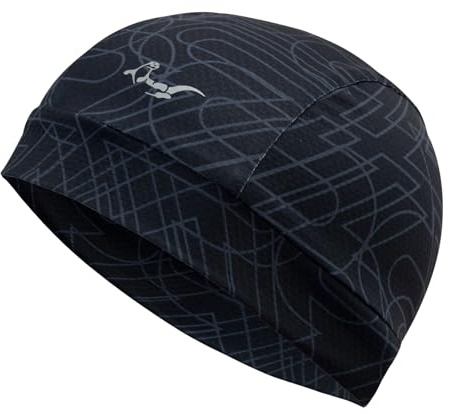 OTTERSHELL Single Pack and 2-Pack Breathable Mesh Skull Cap,Lightweight Quick Dry Sports Helmet Liner for Men Women, Cooling Cycling Beanies (Black - Hron)