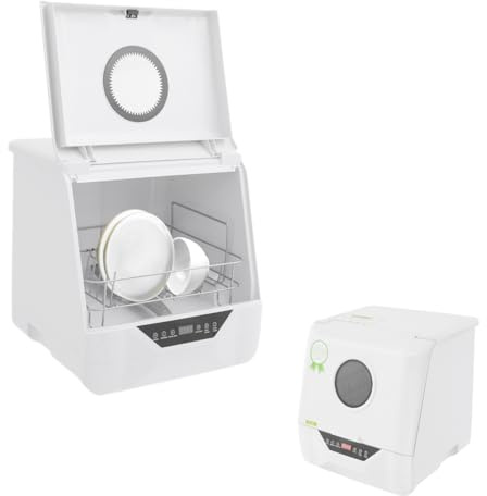 Mini lavastoviglie con 4 modalità di lavaggio, 800 W, a LED, impermeabile, IPX1, per appartamenti, dormitori, camper