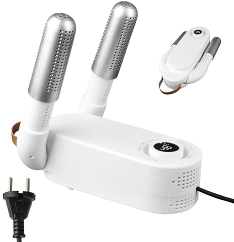 HIULLEN Schuhtrockner Elektrisch, Stiefeltrockner Schuh Stiefelwärmer mit Antibakterieller, Fußwärmer Schuhheizung Schuhwärmer mit Timer,Shoe Dryer für Winter-Regenschuhe, Hüte, Socken und Skischuhe