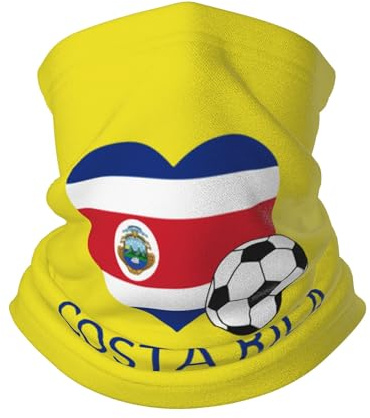 Röhrenschal Liebe Costa Fußball Sturmhaube Multifunktionstuch Atmungsaktiv Halswärmer Für Yoga Lauf Wandern 25X50 cm