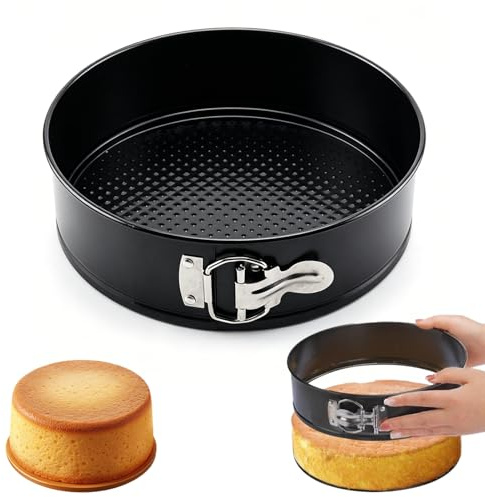 1 Stück Springform 18cm Rund,Kuchenform Rund,7 zoll Kuchenform Backform | Backform 18 Cm Rund,Kuchenform Klein,Kleine Springform,Backform Rund mit Antihaftbeschichtung,für Kuchen Backen