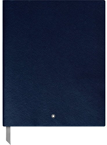 MONTBLANC Sketchbook 116953 Fine Stationery #149 – Leder Notizbuch A4 liniert mit Softcover – Farbe: Indigo – 272 Seiten