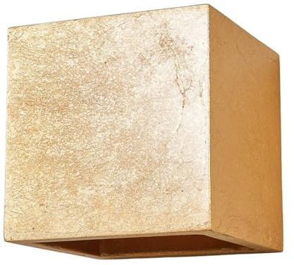 Lindby Wandleuchte, Wandlampe Innen Yade (Modern) in Gold/Messing aus Gips/Ton (1 flammig G9) - Wandstrahler Wandbeleuchtung Schlafzimmer Wohnzimmer Licht nach oben & unten Wohnzimmerleuchte