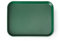 HENDI Plateau de Service, Petit, rectangulaire, Multi-Usage, résistant jusqu'à 80°C, Plateau Fast Food, pour Servir Nourriture et Boissons, Restauration Rapide, 265x345x(H) 20mm, Vert, polypropylène
