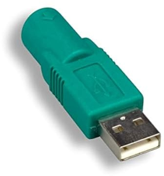 KENTEK USB 2.0 Type A Male to Mini DIN 6 Pin Female Mouse Adapter M/F Converter Port Saver Changer Coupler for PC Computer