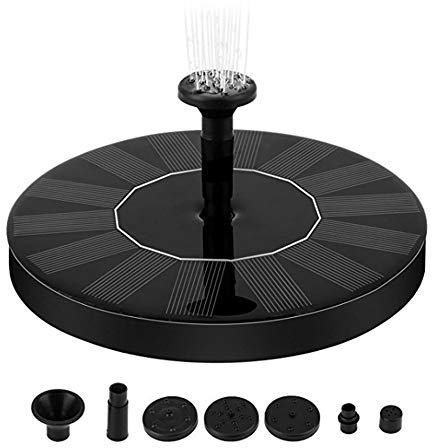 Pompa solare per fontana da 2,5 W,per vasca da bagno per uccelli,fontana, vaschetta per uccelli,decorazione da giardino,acqua e ciclismo,non richiede elettricità