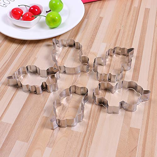 Stainless Steel Unicorn Shape Biscuit Mould - Stainless Steel Unicorn Shape Cutting die - Stainless Steel Unicorn Shape Cake Decoration Mold - 5pcs/Set