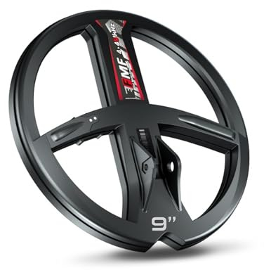 XP Metal Detectors 22cm FMF-Spule mit Spulenabdeckung und unterem Schaft für den Deus II-Metalldetektor - schnelle und gleichzeitige Mehrfrequenzspule von 4 bis 45 kHz! (D22FMF)