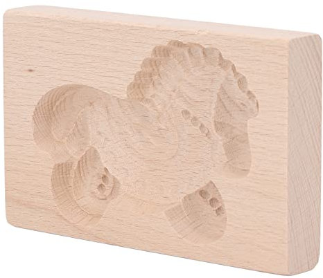 Keksstempel, Wiederverwendbar, Buchenholz, Glatt, Tierform, Keksform für die Küche (Trojanisches Pferd)