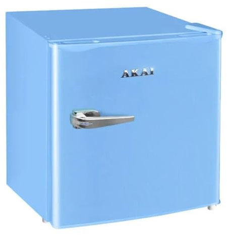 Akai Mini Frigo Frigobar Minibar Retro' 46 Litri Classe F Vintage CLASS 55K (Blu)