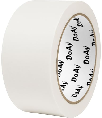 DOAY White Painters Tape - Masking Tape 2 Inch Wide (1.88 x 90FT) - Multi-Surface, Smart Adhesion, Indoor & Outdoor - 1 Roll Paint Tape for DIY, Labeling, Art, Car (#3910)