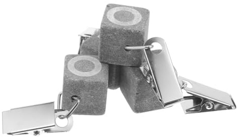 4 Sujeta Manteles de Acero Inoxidable Clip, Diseño Cuadrado y Ovalado