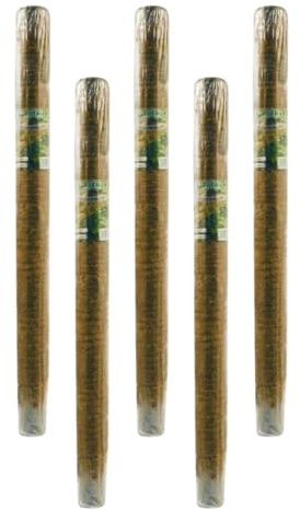 GASFRIGO® - 5 Pezzi Tutore Sostegno Supporti Bastone Palo Muschiato per Piante Rampicanti – Ø mm 50 x H 80 cm - per serre, giardini e vasi Interno ed esterno Tubi in PVC ricoperti di muschio