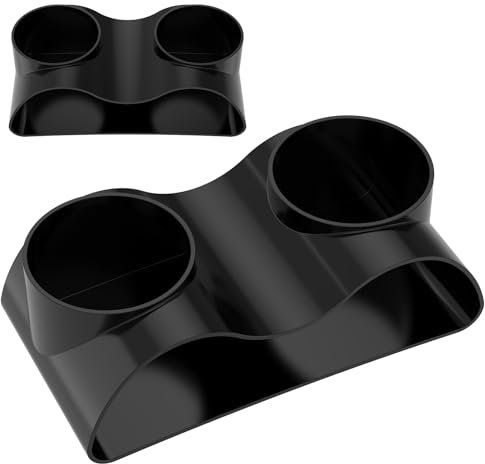 GWCYMYD 2Pcs Underground Aquarium Cave Tunnel, Double Hole Fish Tank Hideout Cave, Fishes Tank Decor Accessory for Breeding(black,2)