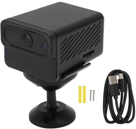 Brilluxa Telecamera di Sicurezza, Mini Telecamera di Sorveglianza WiFi 1080P con Visione Notturna e Controllo App per Interni ed Esterni, Casa Ufficio Baby Monitor