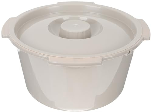 POPETPOP Orinal para Ancianos Tapa de Pp, Fácil de Mover y Aisla Olores, Adecuado para Uso en Hospital o Domicilio, Soporte 80kg