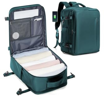 SZLX Ryanair Handbagage 40x30x20 Ryggsäck Damryggsäck för laptop Easyjet Bag Resryggsäck Handbagage Vattentät arbetsryggsäck för män Sportryggsäck med skofack Svart